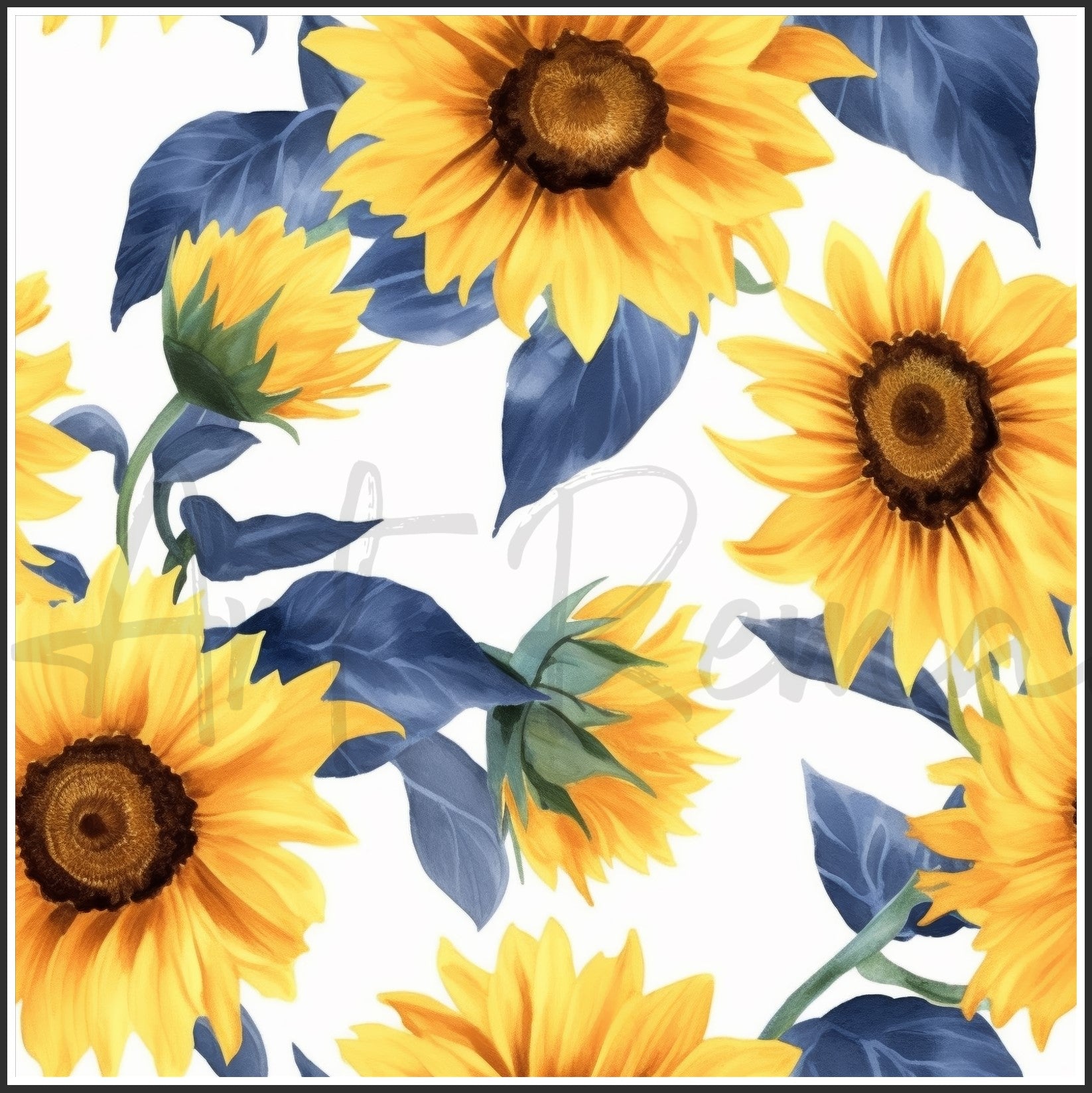Bicolor Sunflower Art Digital Paper pack, seamless pattern / tiles, 3072 x 3072 pixels, 300dpi, JPEG, SVG, 29 images - ArtRemade