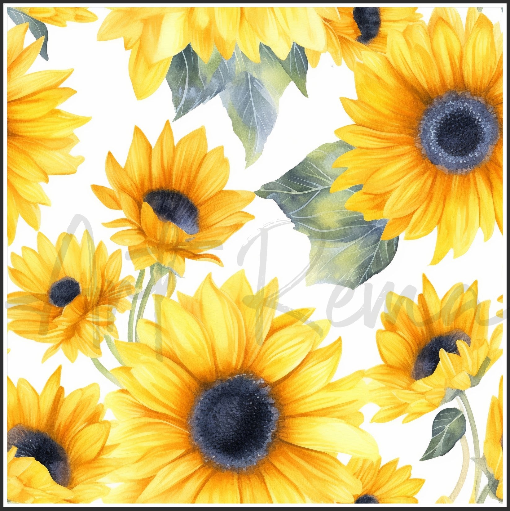 Bicolor Sunflower Art Digital Paper pack, seamless pattern / tiles, 3072 x 3072 pixels, 300dpi, JPEG, SVG, 29 images - ArtRemade