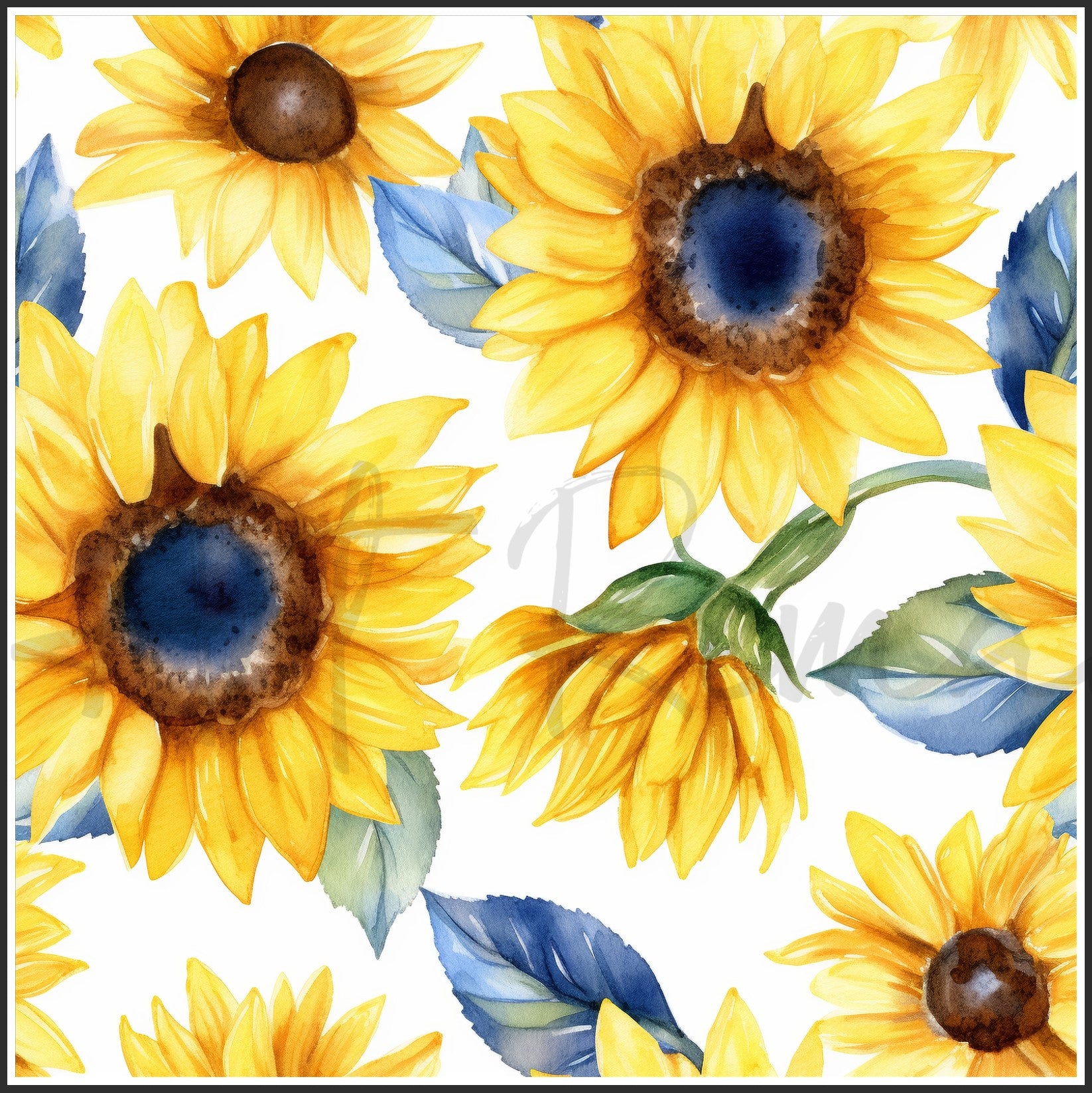 Bicolor Sunflower Art Digital Paper pack, seamless pattern / tiles, 3072 x 3072 pixels, 300dpi, JPEG, SVG, 29 images - ArtRemade