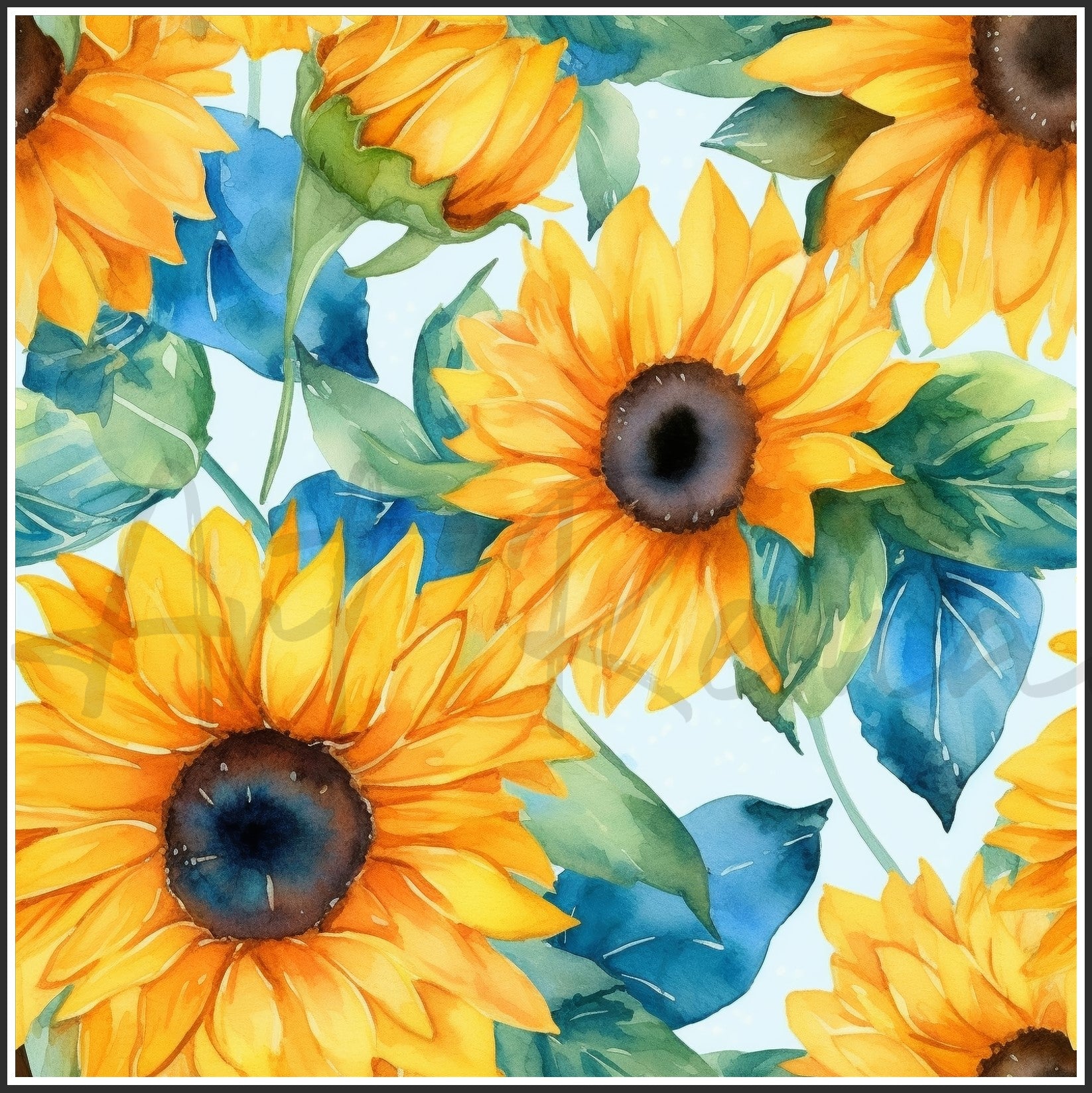Bicolor Sunflower Art Digital Paper pack, seamless pattern / tiles, 3072 x 3072 pixels, 300dpi, JPEG, SVG, 29 images - ArtRemade