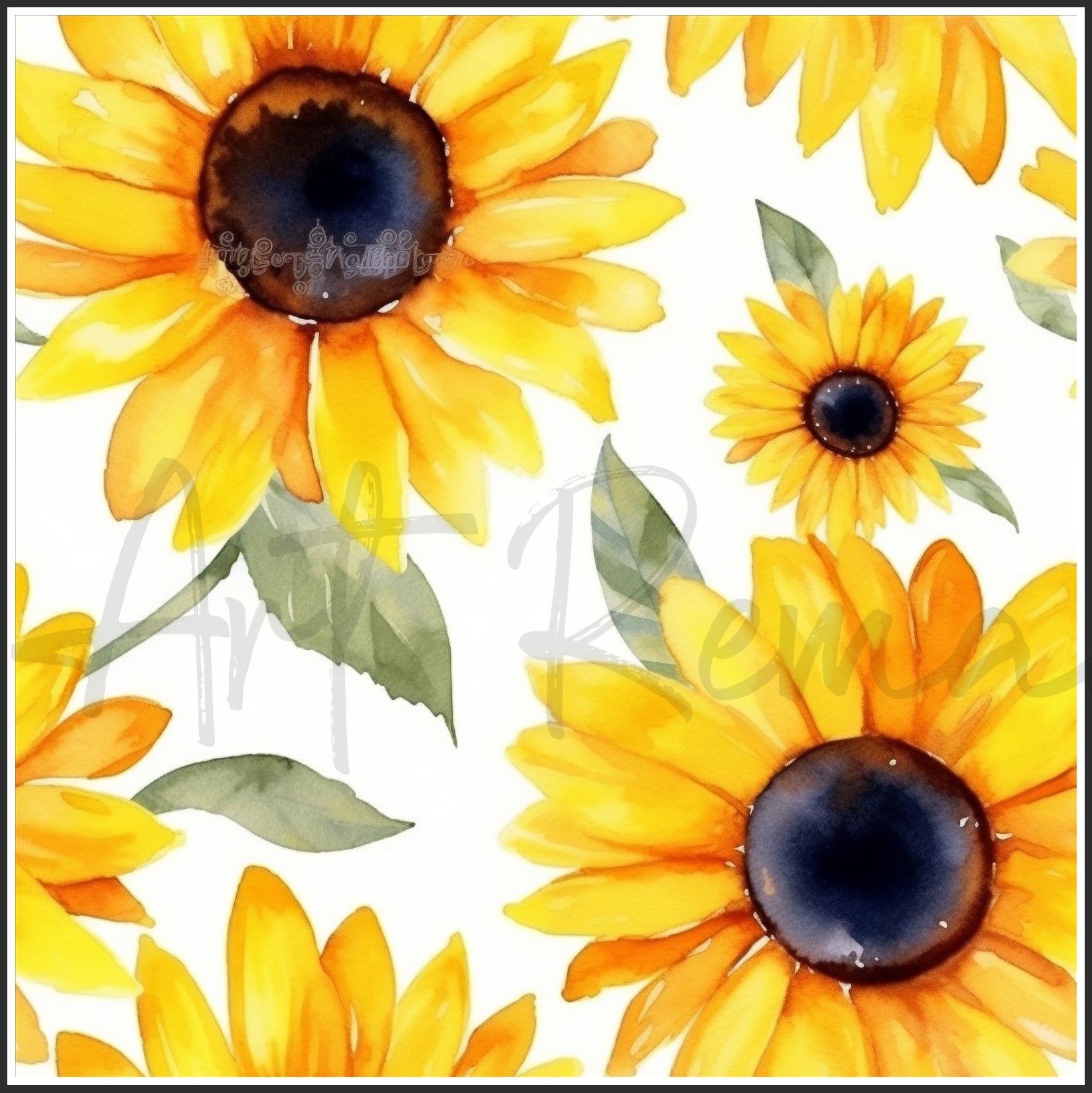 Bicolor Sunflower Art Digital Paper pack, seamless pattern / tiles, 3072 x 3072 pixels, 300dpi, JPEG, SVG, 29 images - ArtRemade