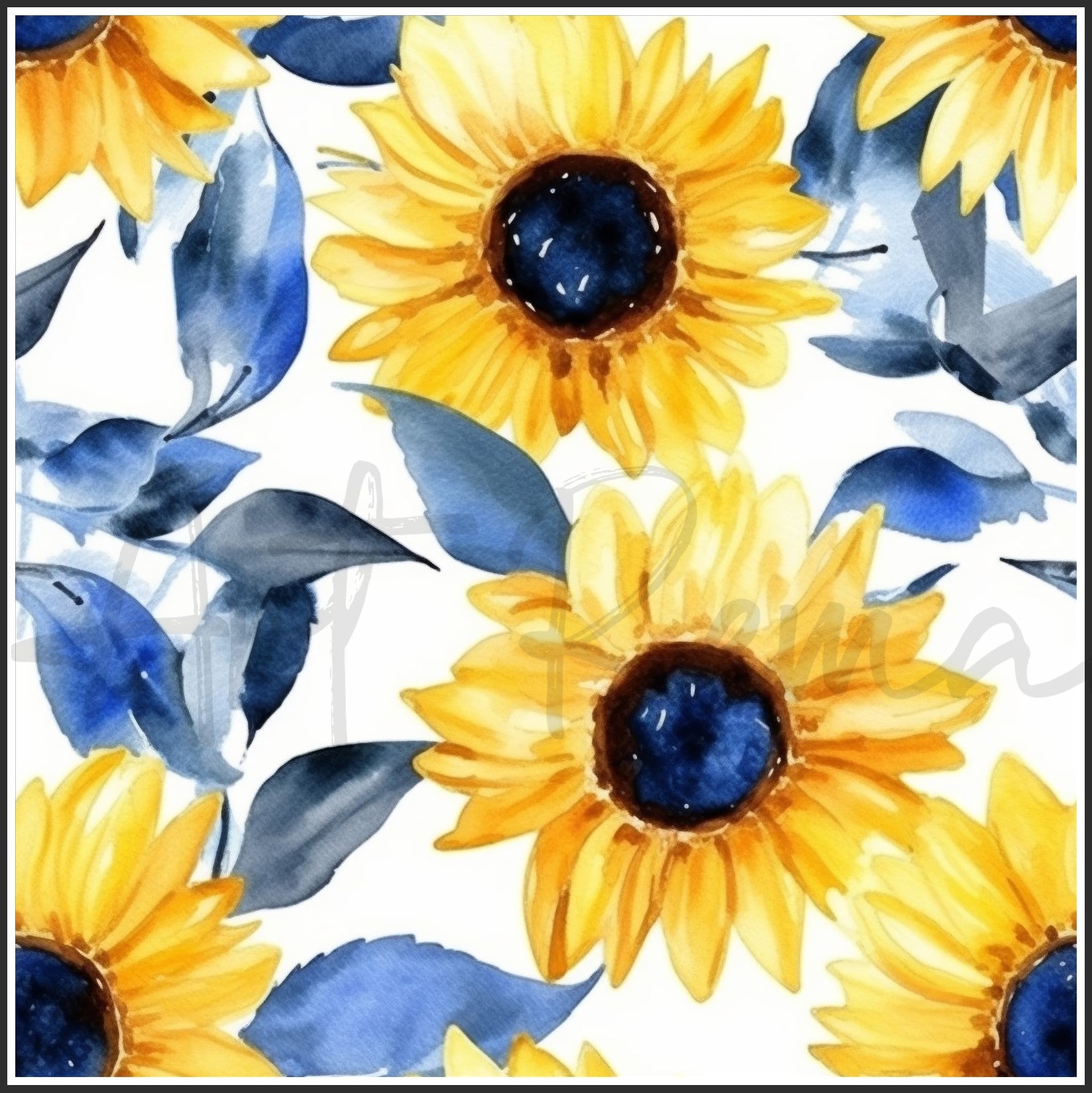 Bicolor Sunflower Art Digital Paper pack, seamless pattern / tiles, 3072 x 3072 pixels, 300dpi, JPEG, SVG, 29 images - ArtRemade