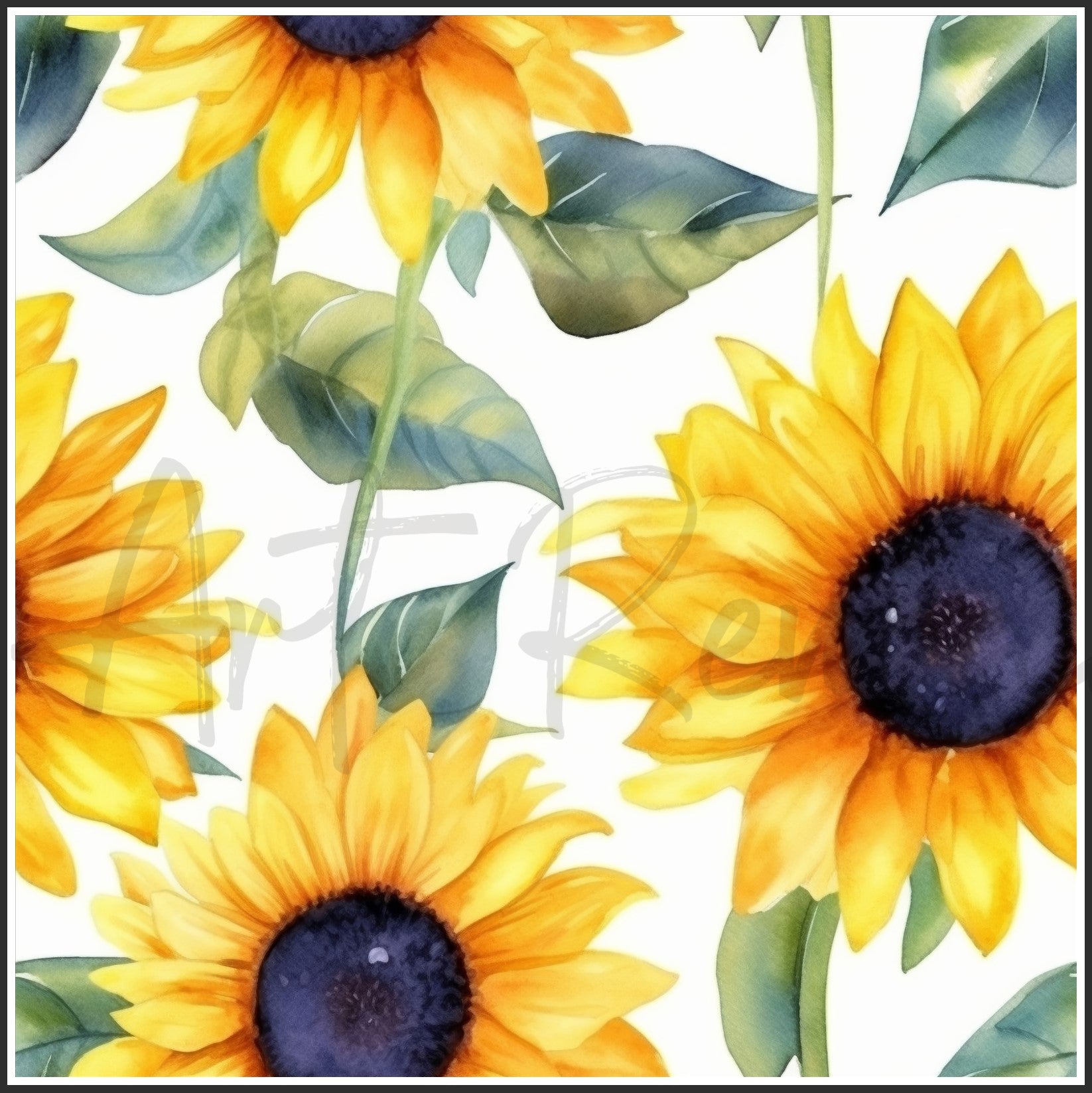Bicolor Sunflower Art Digital Paper pack, seamless pattern / tiles, 3072 x 3072 pixels, 300dpi, JPEG, SVG, 29 images - ArtRemade