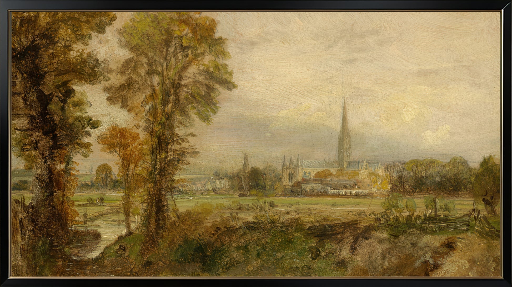 John Constable 16:9 Tv Art, set of 5 framed images - ArtRemade