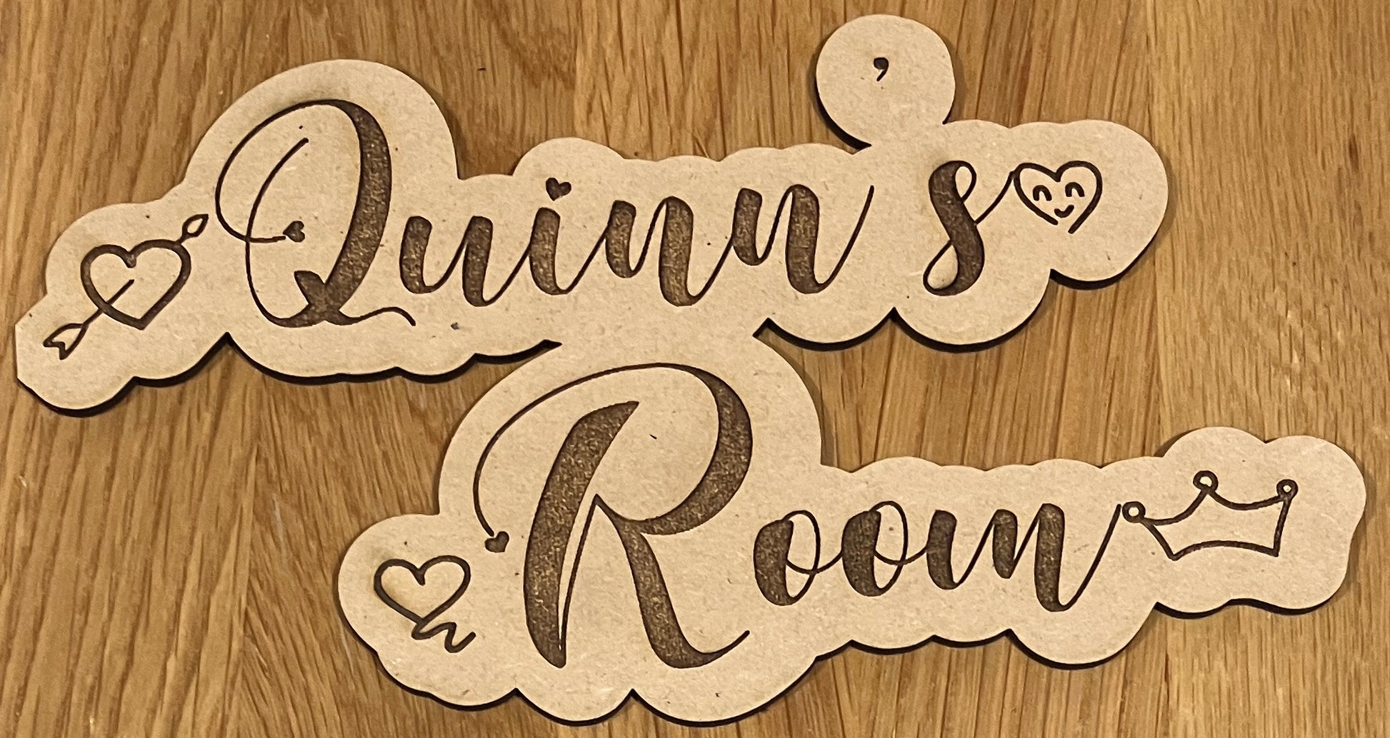 Custom signage, laser cut, made to order, 3mm MDF ready to paint. Great gifts for kids, weddings, birthdays, house warming - ArtRemade