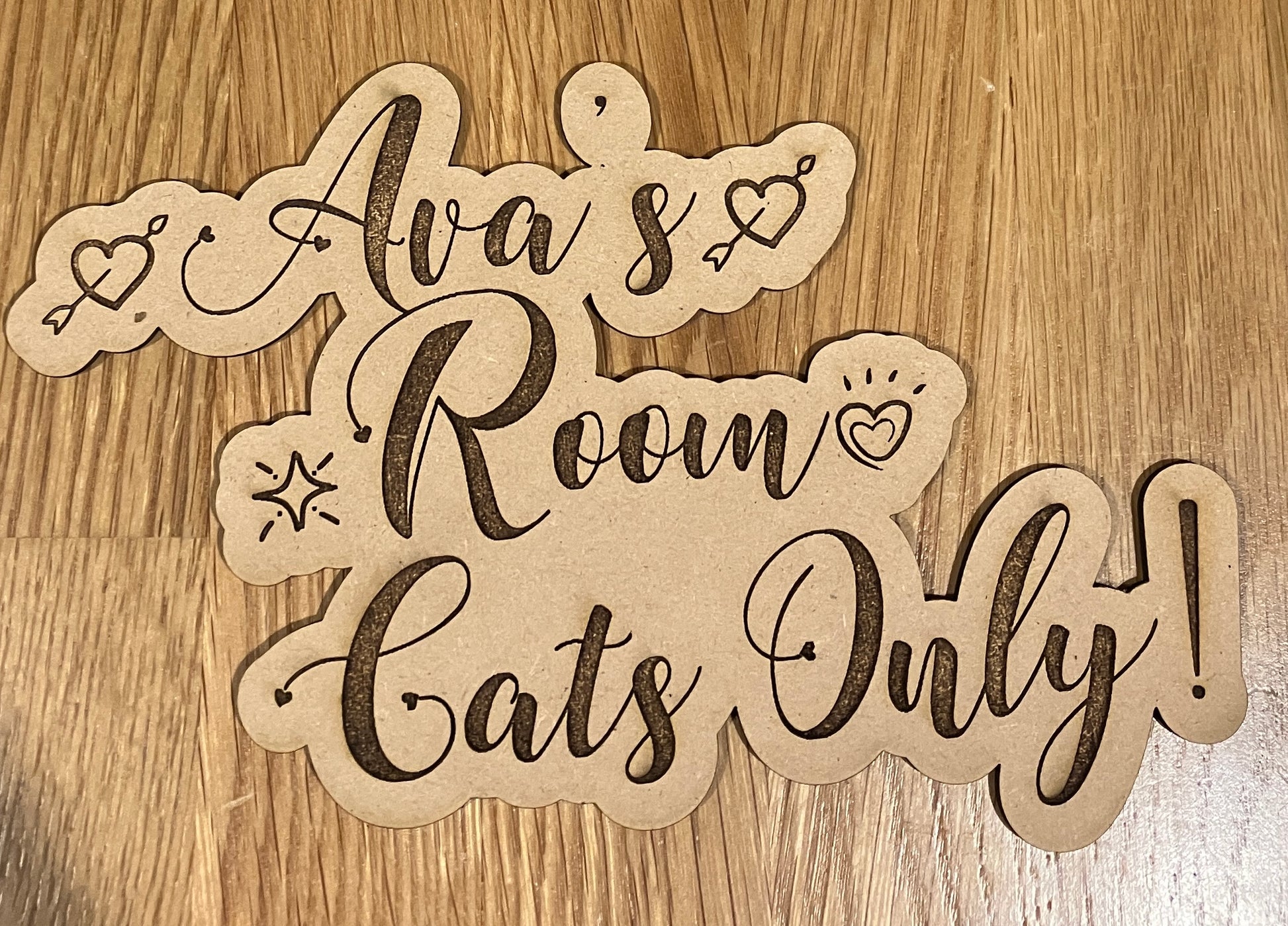 Custom signage, laser cut, made to order, 3mm MDF ready to paint. Great gifts for kids, weddings, birthdays, house warming - ArtRemade