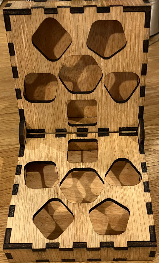 Custom made dice boxes, laser cut, made to order, 3mm MDF ready to paint. Great gift for any board gamer - ArtRemade