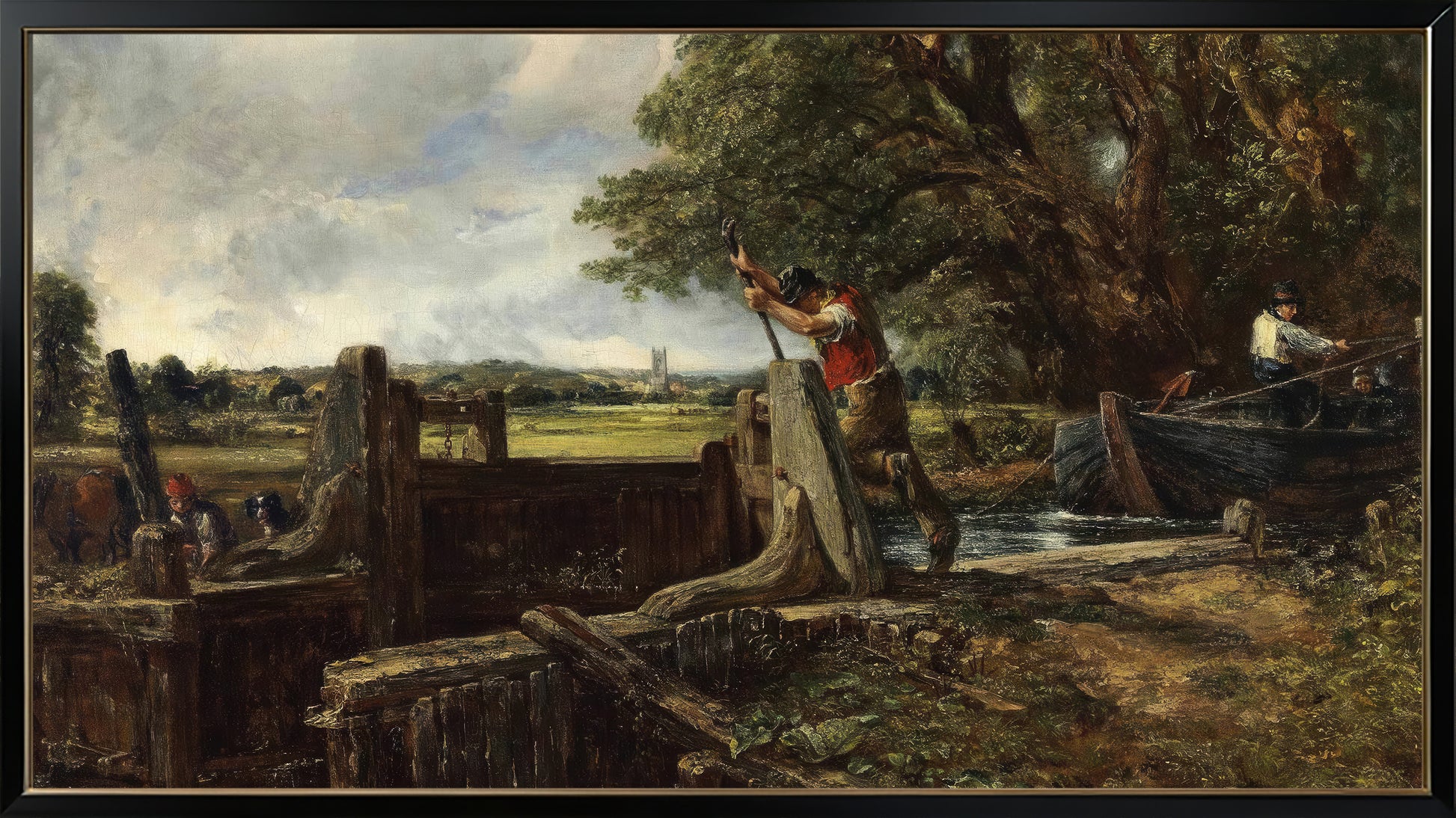 John Constable 16:9 Tv Art, set of 5 framed images - ArtRemade