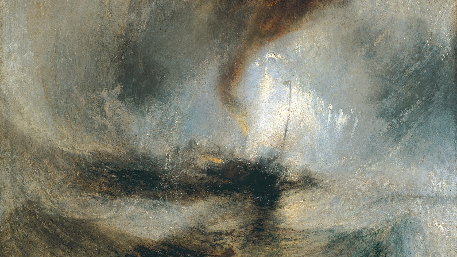 Dramatic seascapes and turbulent weathers 16:9 Tv Art, set of 4 unframed images, Friedrich, Turner, Aivazovsky, Homer - ArtRemade