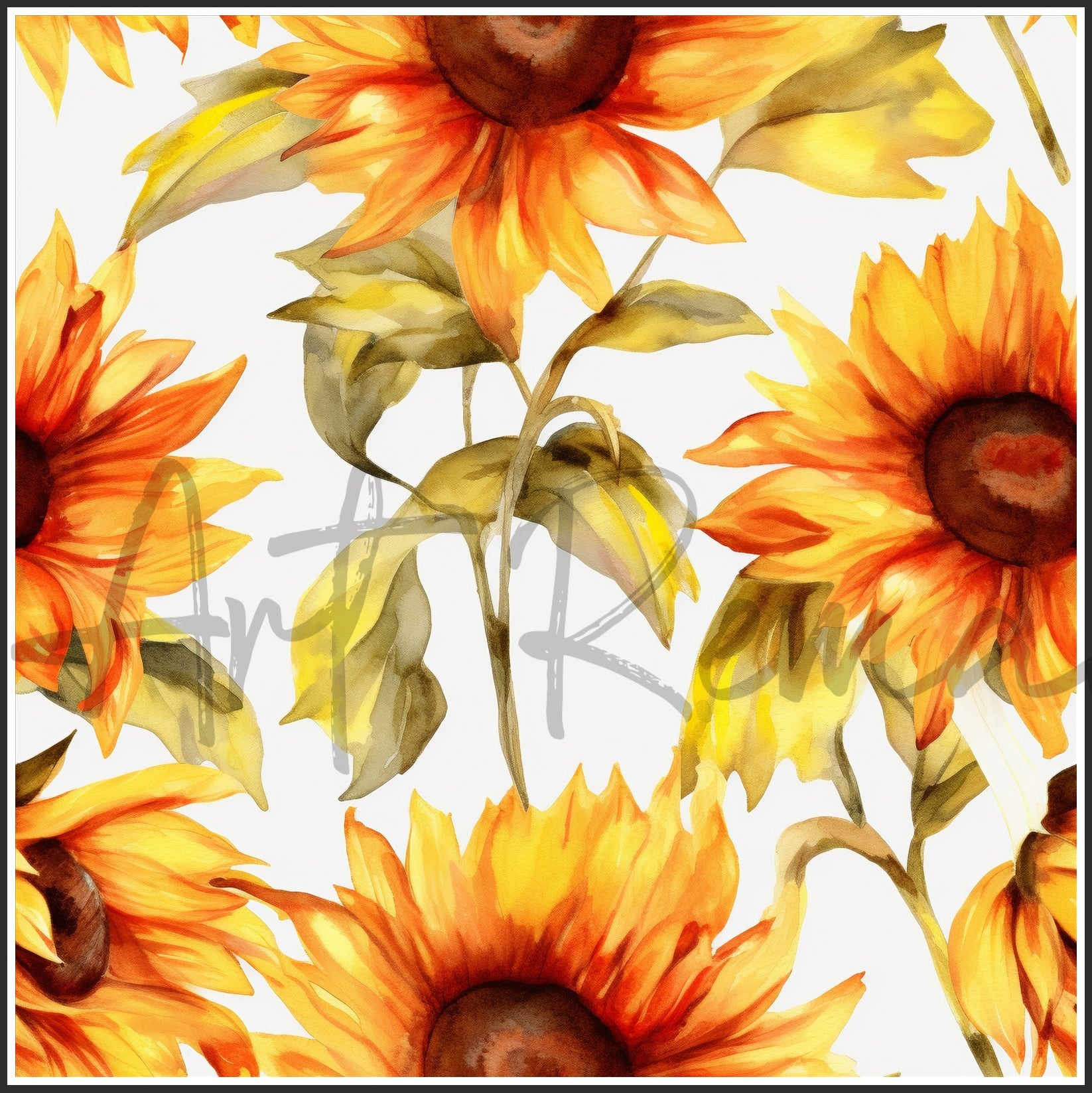 Moulin Rouge Red Sunflower Art Digital Paper pack, seamless pattern / tiles, 3072 x 3072 pixels, 300dpi, JPEG, SVG, 46 images - ArtRemade