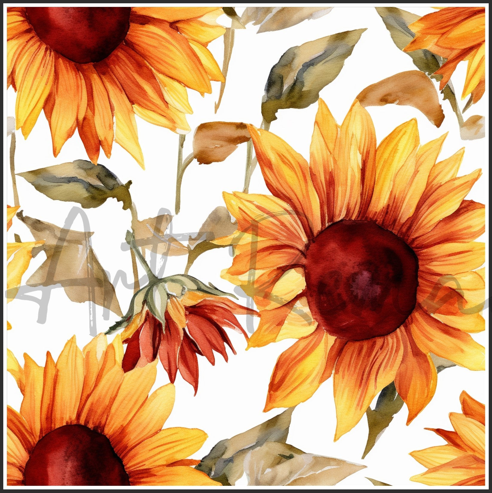 Moulin Rouge Red Sunflower Art Digital Paper pack, seamless pattern / tiles, 3072 x 3072 pixels, 300dpi, JPEG, SVG, 46 images - ArtRemade