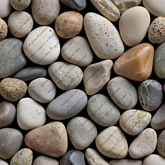 River Pebble pack, seamless pattern / tiles / texture 2048*2048 pixels, 300dpi, PNG 10 images - ArtRemade
