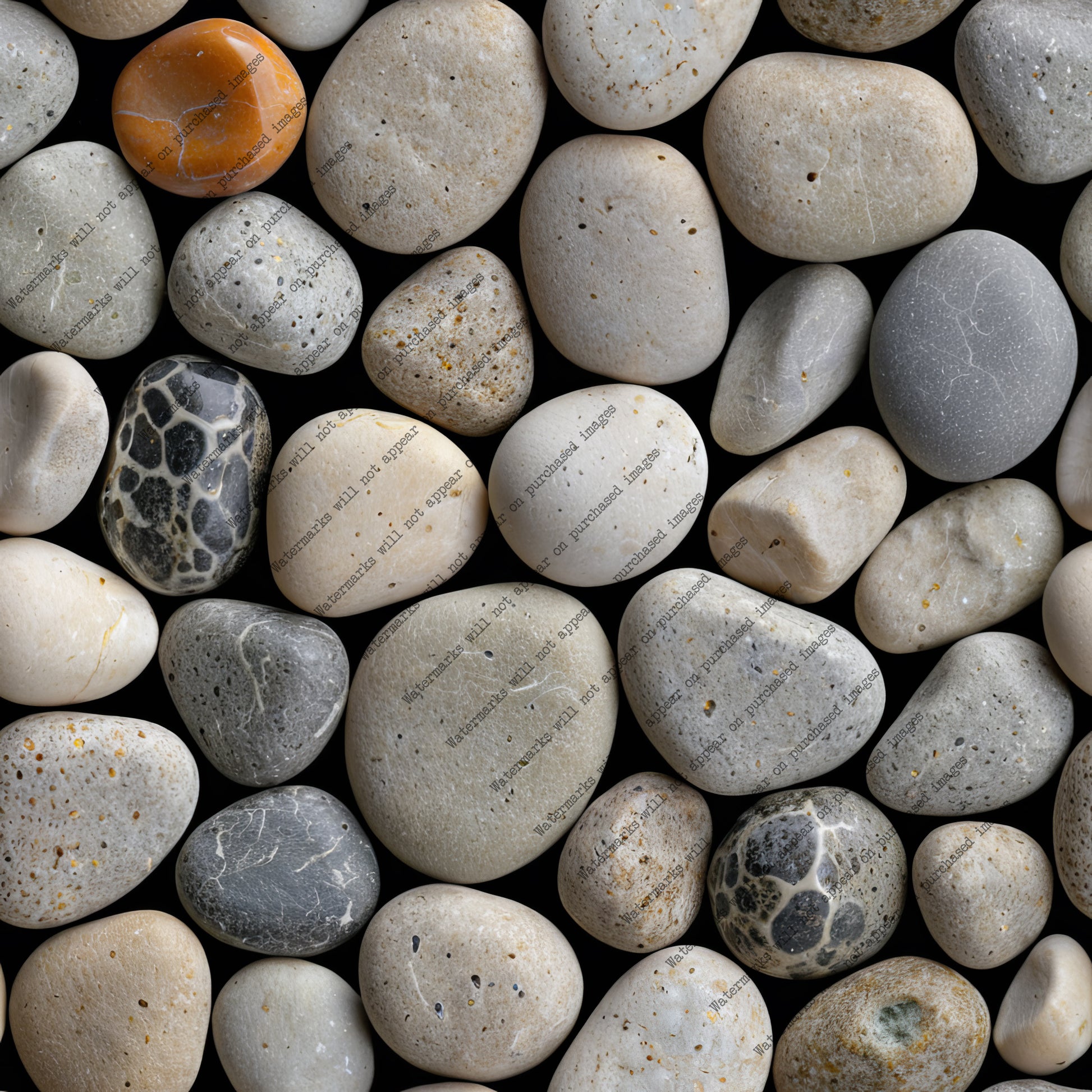 River Pebble pack, seamless pattern / tiles / texture 2048*2048 pixels, 300dpi, PNG 10 images - ArtRemade