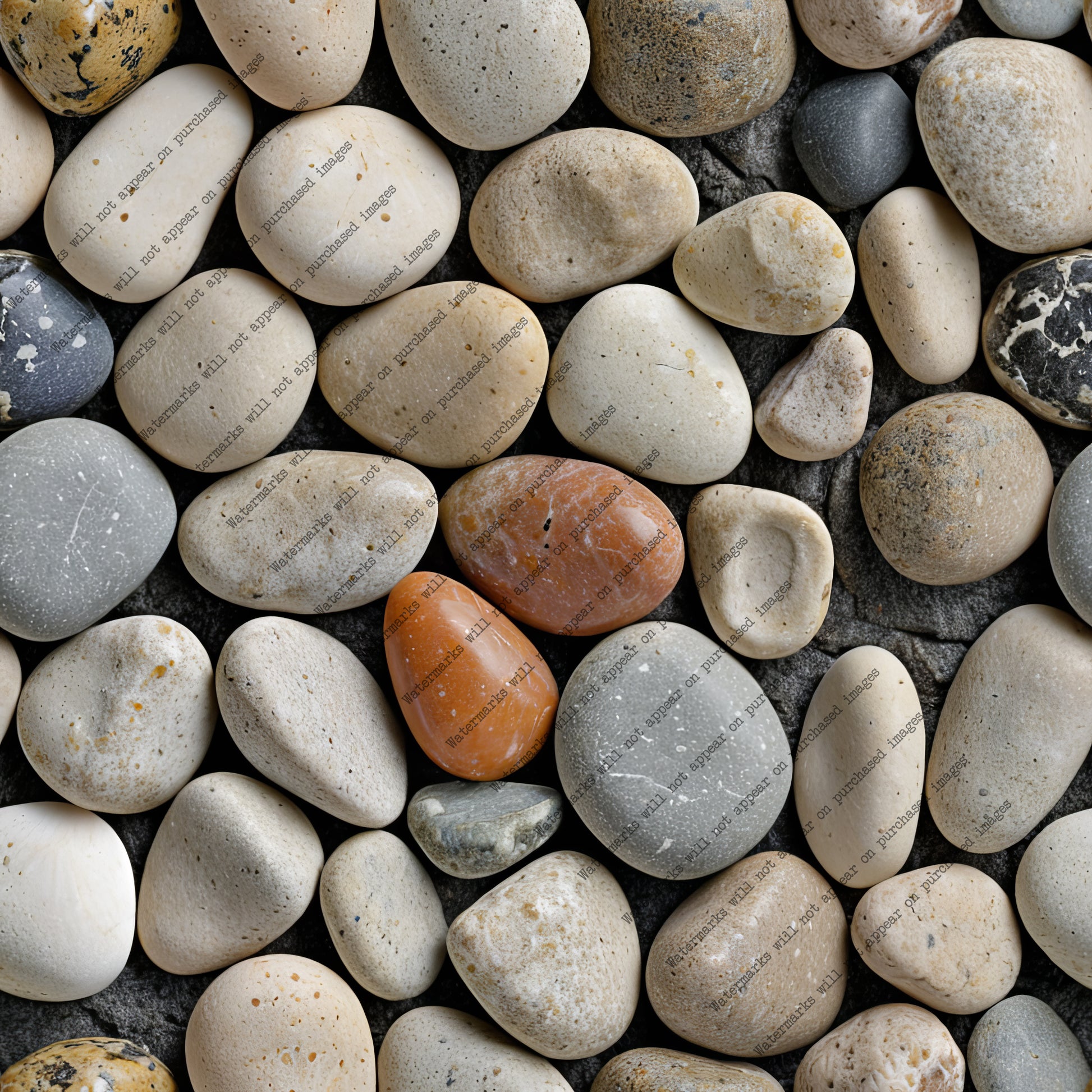 River Pebble pack, seamless pattern / tiles / texture 2048*2048 pixels, 300dpi, PNG 10 images - ArtRemade