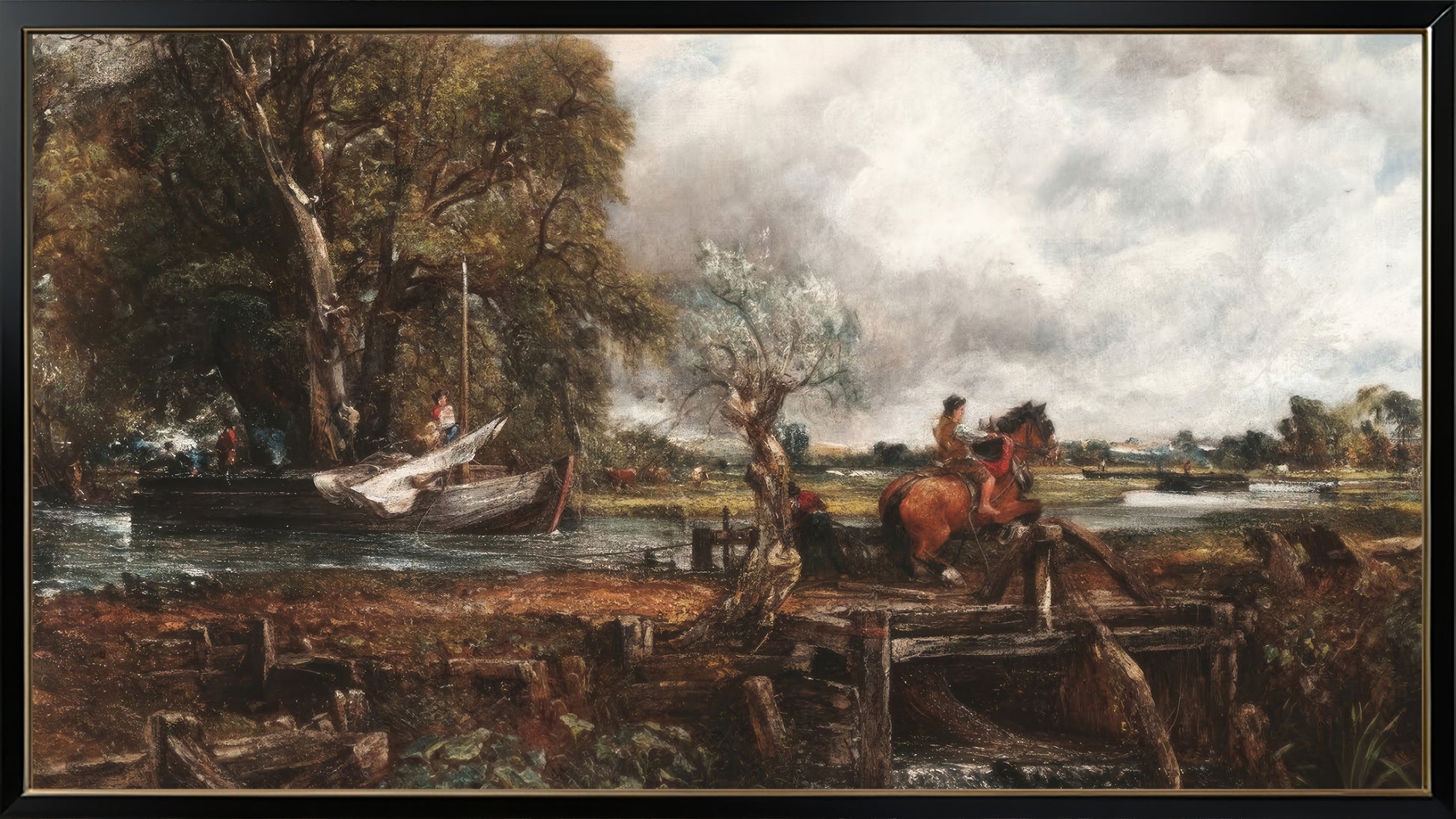 John Constable 16:9 Tv Art, set of 5 framed images - ArtRemade