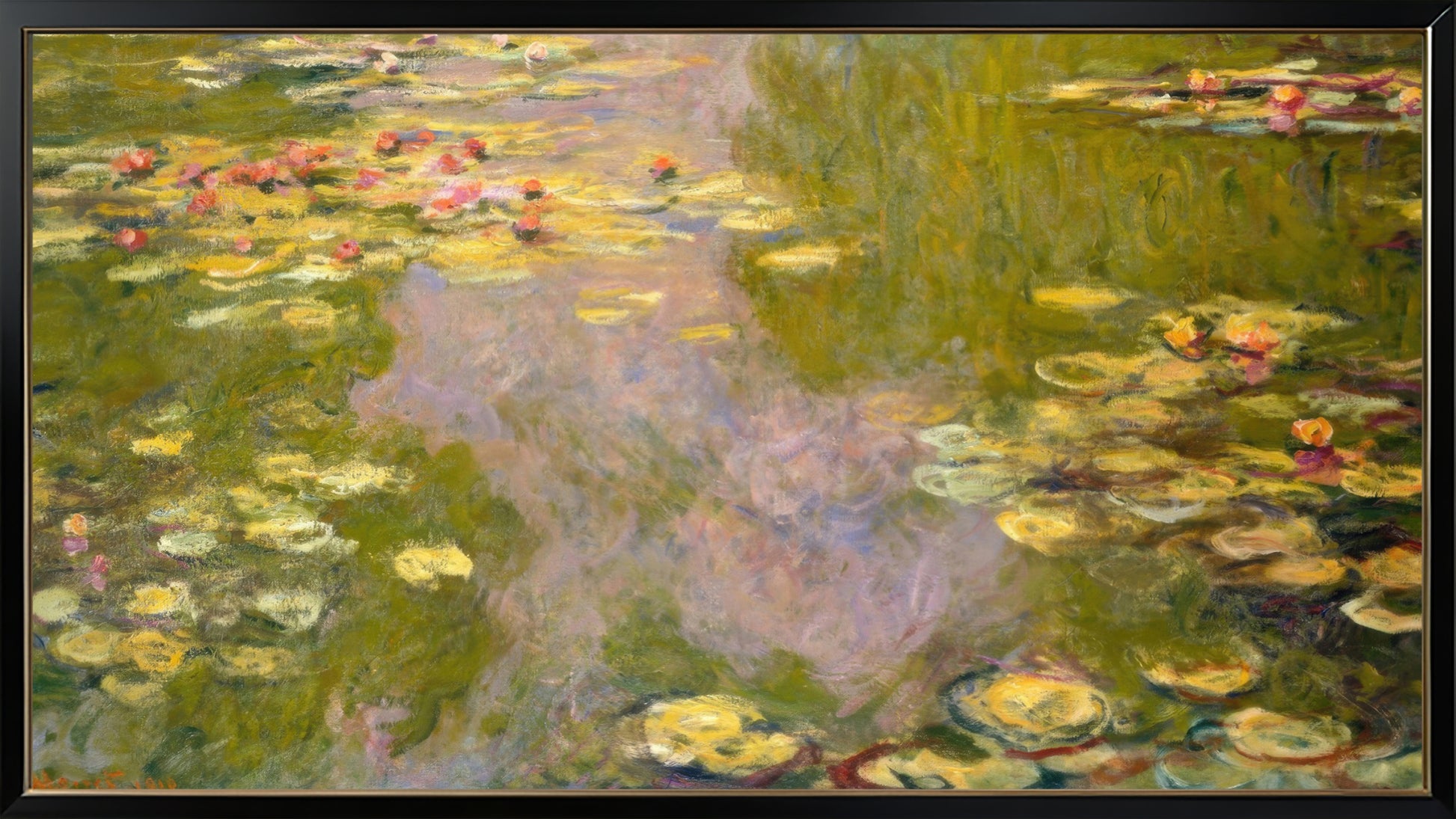 Claude Monet 16:9 Tv Art, set of 5 framed images - ArtRemade