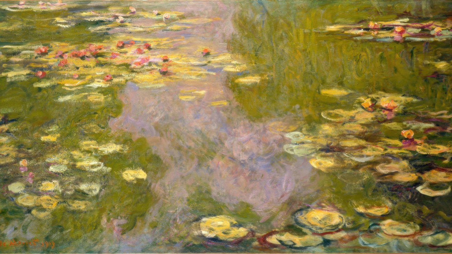 Monet Impressionist Art Collection - Water Lilies & Garden Paintings for TV Display (16:9)
