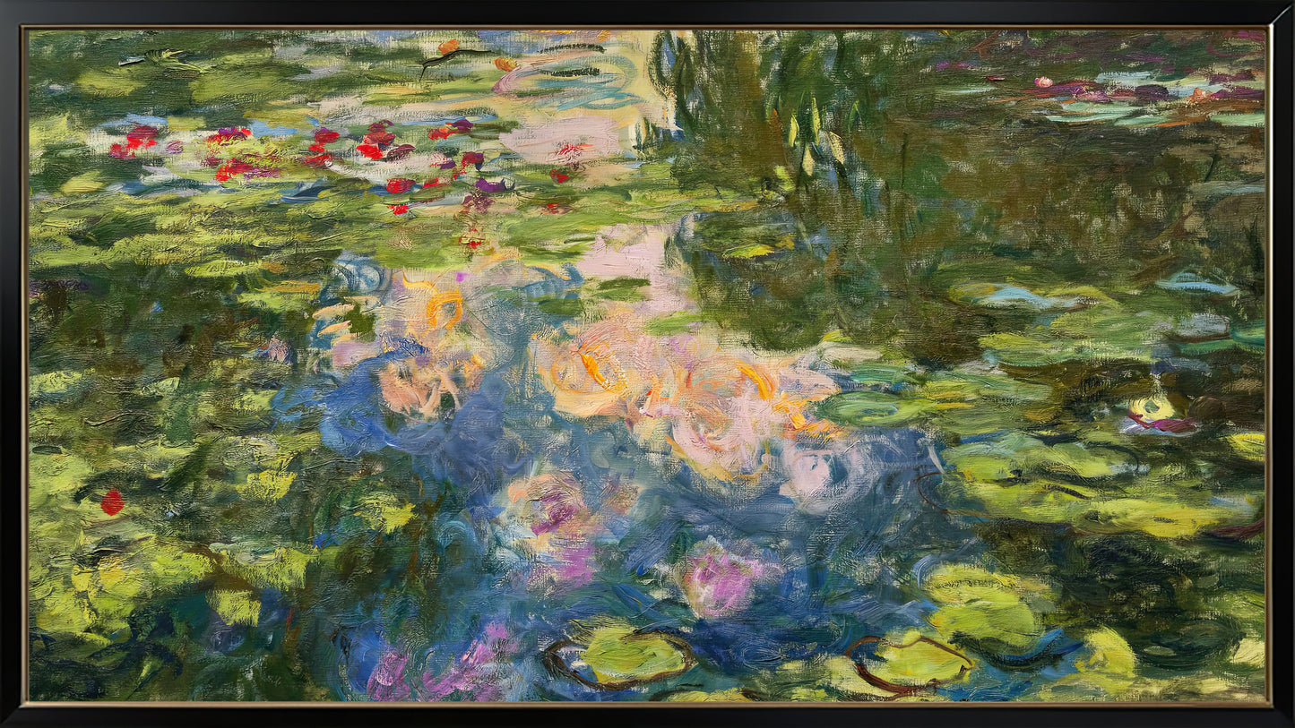 Claude Monet 16:9 Tv Art, set of 5 framed images - ArtRemade